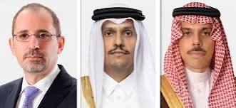 وزراء خارجية السعودية وقطر والأردن يبحثون سبل التصدي لكل ما يمس أمن المنطقة