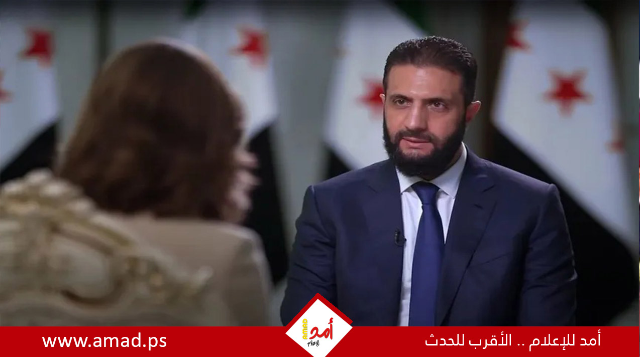الشرع : نعمل للوصول إلى اتفاق أمني مع إسرائيل بمشاركة مجموعة من الدول