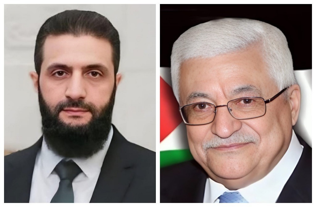 الرئيس عباس يعزي نظيره السوري بضحايا تفجير دمشق ويؤكد تضامن فلسطين الكامل مع سوريا