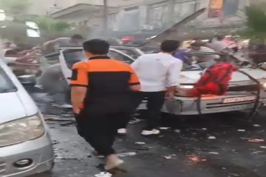 انفجار حافلة في جرمانا بريف دمشق جراء عبوة ناسفة: قتلى وجرحى - فيديو 