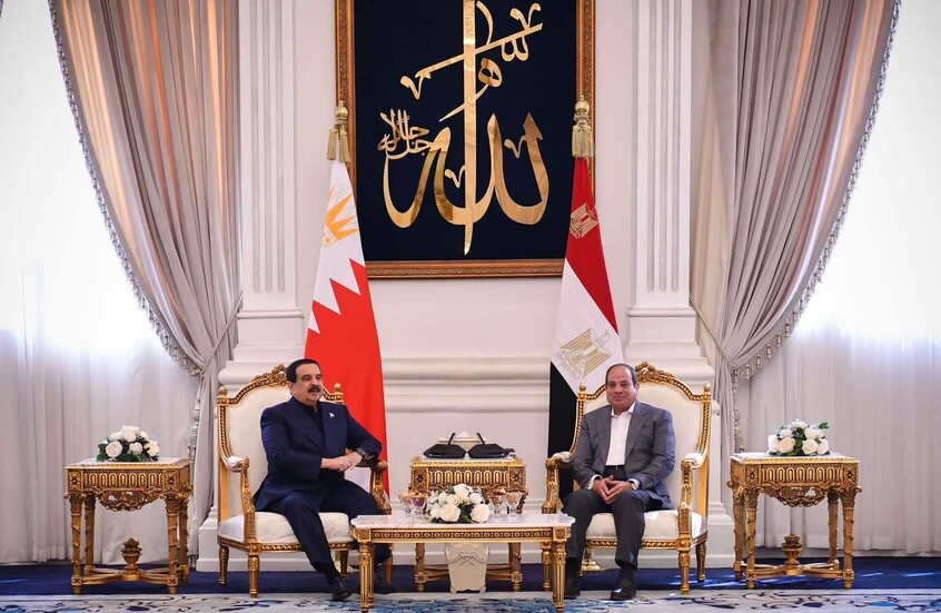 السيسي وملك البحرين يؤكدان أهمية وقف حرب إيران..وتنفيذ تفاهم غزة