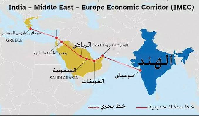 صحيفة: مشروع الممر الاقتصادي  "الهند-الشرق الأوسط-أوروبا" يواجه التعثر ومستقبله أمام اختبار حقيقي