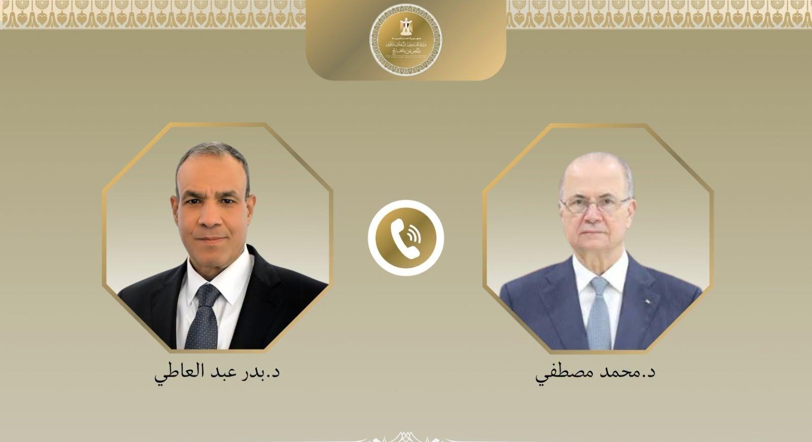 عبد العاطي لرئيس الوزراء الفلسطيني: نؤكد أهمية استكمال تنفيذ استحقاقات المرحلة الأولى من خطة ترامب لغزة
