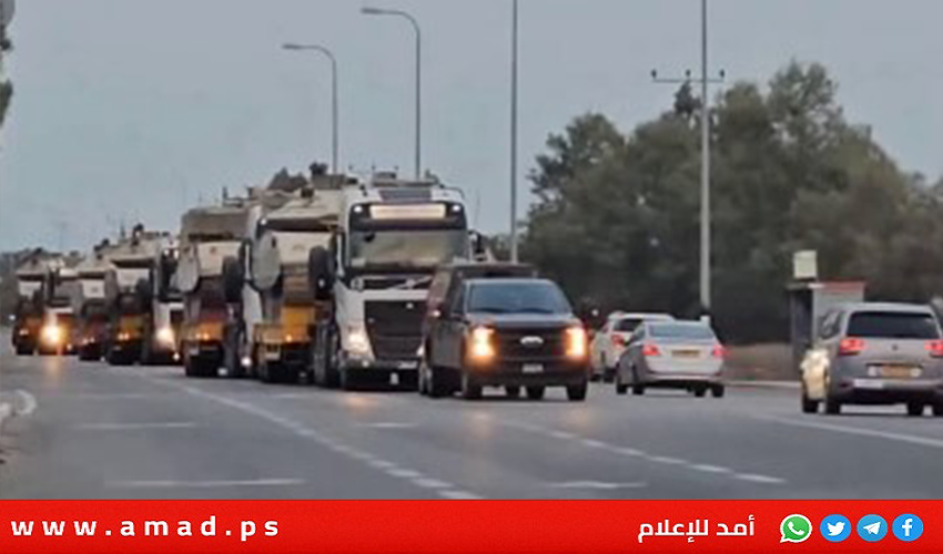 إعلام عبري: قوافل شاحنات تحمل دبابات نحو الجنوب