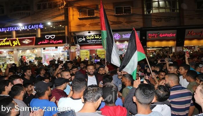 فيديو - مسيرات شمال قطاع غزة رفضاً لقرار وقف إطلاق النار مع آسرائيل