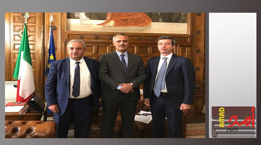 وزير العدل يبحث مع نظيره الايطالي تعزيز التعاون المشترك