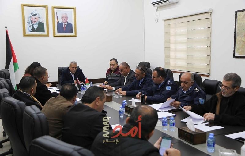 قلقيلية: الاجتماع الدوري للجنة المرورية