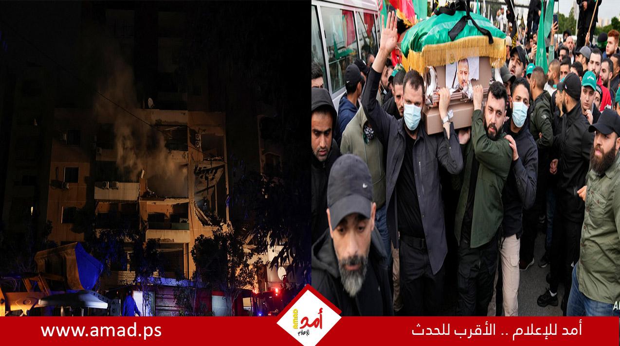 مصدر أمني لبناني: استهداف العاروري تم بمقاتلة إسرائيلية وليس مسيّرة