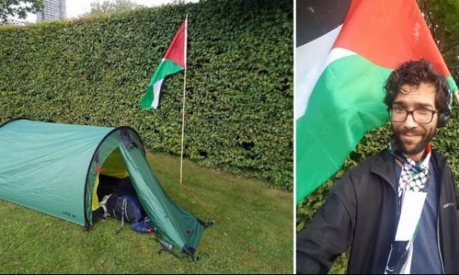 المتضامن السويدي لادرا يصل سلوفاكيا في طريقه لفلسطين