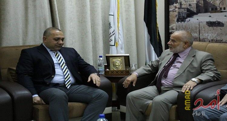 بحر يستقبل الوفد الأمني المصري ويشيد برعاية مصر للمصالحة