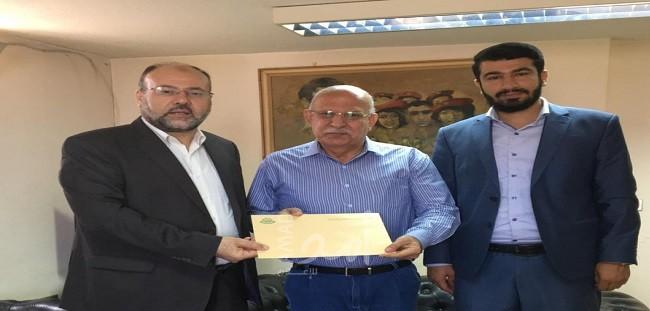 هنية يبعث برسالة لأمين عام مؤتمر الأحزاب العربية