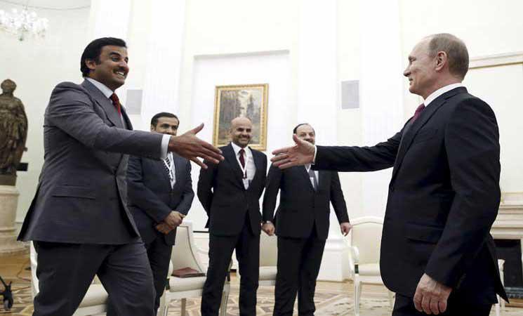 الكرملين: بوتين وأمير قطر بحثا نتائج اجتماع الدوحة