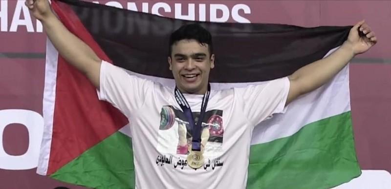 هنية والرجوب يبارك الإنجاز العالمي للبطل "محمد حمادة" في رفع الأثقال