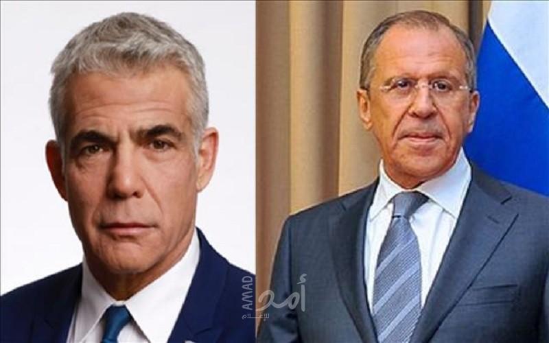 في اتصال هاتفي.. لافروف ولابيد يبحثان التعاون بين موسكو وتل أبيب