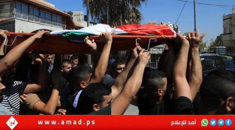 جنين تودع شهيدها الفتى "عثمان أو خرج"- فيديو وصور