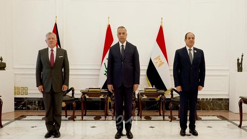 الكاظمي يودع السيسي والعاهل الأردني ويعلن الاتفاق على تفعيل المشاريع التنموية
