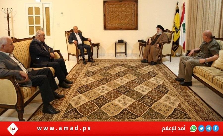 حسن نصر الله يستقبل وفداً من الجبهة الشعبية في لبنان