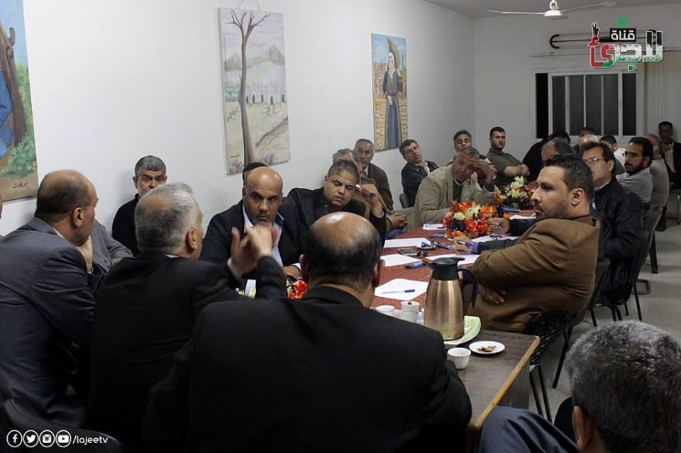 اللجنة الشعبية للاجئين بالبريج تستضيف ندوة حول الوضع الفلسطيني  نظمها الملتقى الفكري بالوسطى