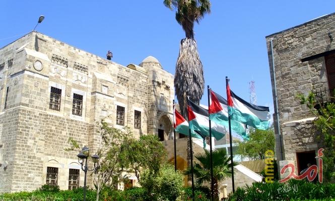 صور.. قصر الباشا  يكتسي باللون الوردي للتوعية بسرطان الثدي