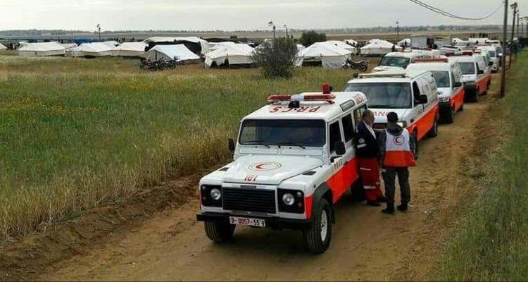 "يوم الأرض والعودة".. الصليب الاحمر يرفع درجة الجهوزية على حدود قطاع غزة