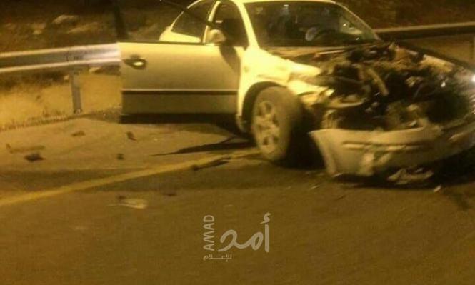 مصرع شاب وطفلة وخمس إصابات بحادث سير ذاتي جنوبي نابلس