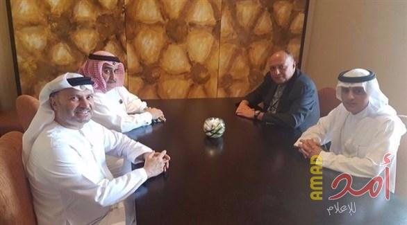 لقاء رباعي بين وزراء خارجية مصر والإمارات والسعودية والبحرين