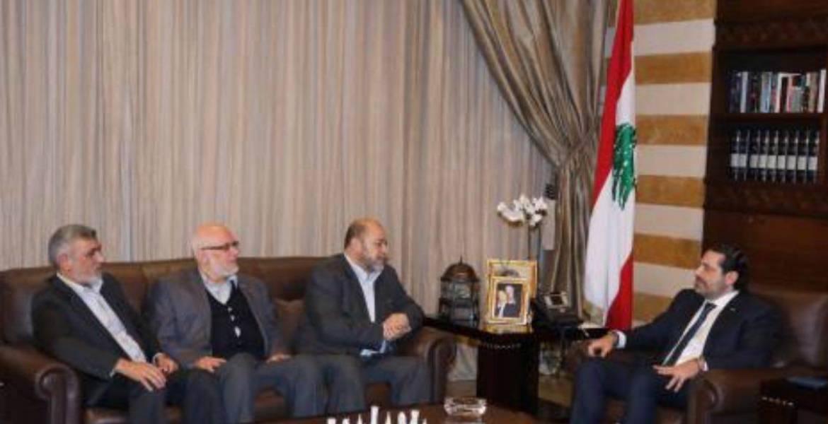وفد من حماس يلتقي رئيس الحكومة اللبنانية