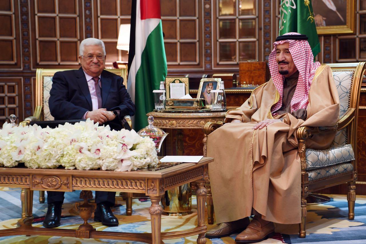 الملك سلمان استقبل الرئيس عباس في الرياض