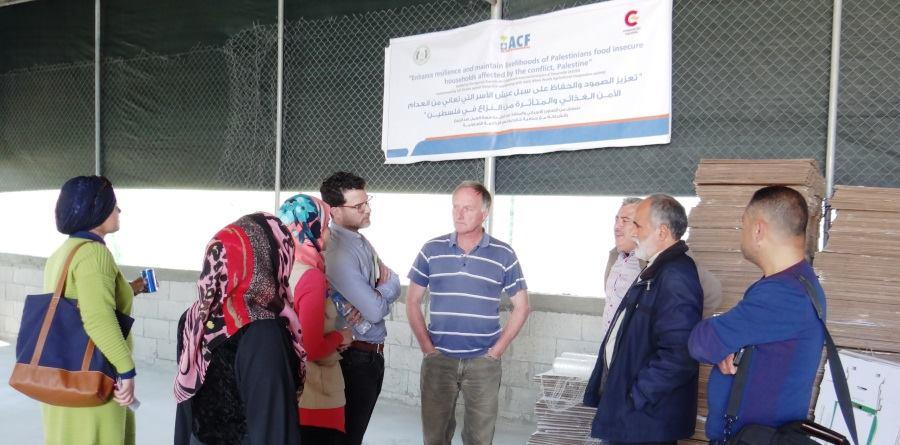 جمعية خانيونس الزراعية تستقبل مدير عام   ACF في فلسطين