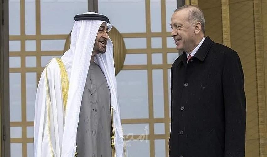 أردوغان يلتقي محمد  بن زايد في إسطنبول