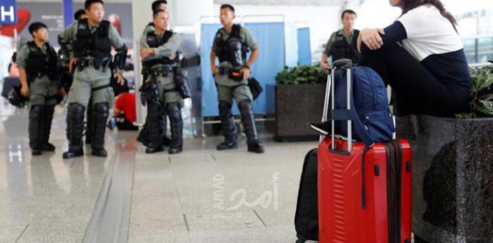شرطة هونغ كونغ تعزز الأمن قبل احتجاج بالمطار