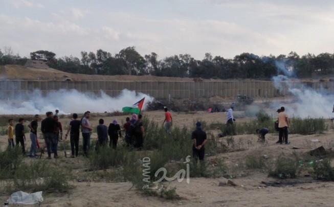 عشرات الإصابات برصاص جيش الاحتلال في مسيرات كسر الحصار شرق غزة