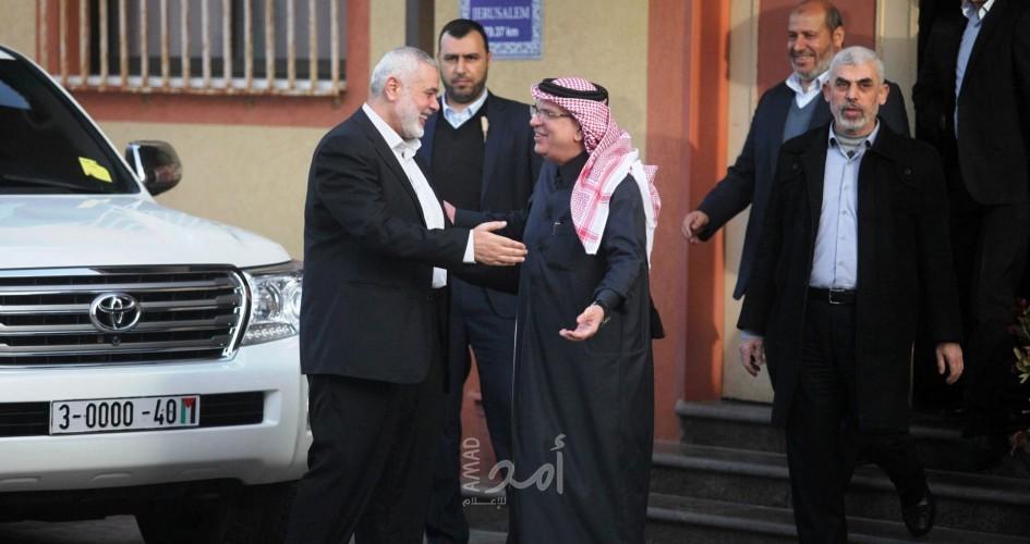 العمادي يغادر قطاع غزة