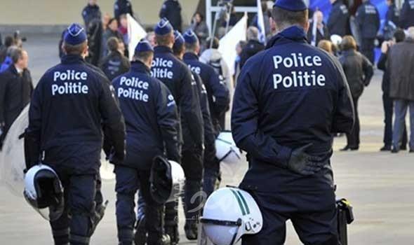 ضباط شرطة بروكسل يحتجون لمطالبة الحكومة بمزيد من الدعم ضد العنف ضدهم
