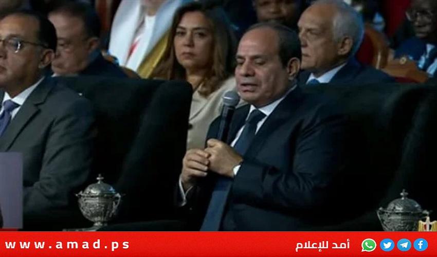 الرئيس السيسي يرحب باتفاق الهدنة الانسانية في قطاع غزة