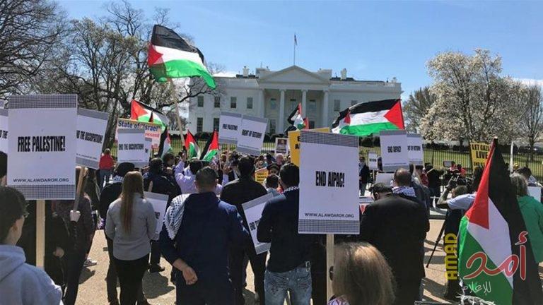 يهود يتظاهرون أمام البيت الأبيض ضد قرار ترامب بشأن الجولان