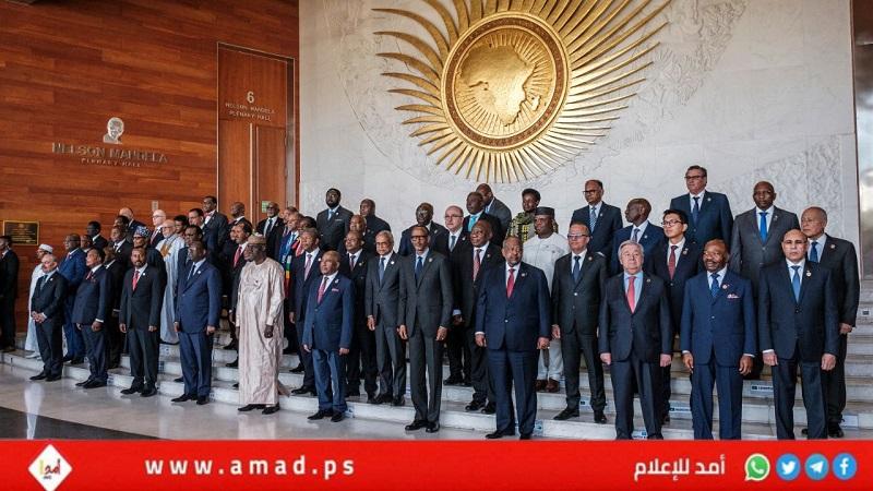 قمة الاتحاد الإفريقي تطالب بوضع خطة دولية لإنهاء الاحتلال لأرض دولة فلسطين