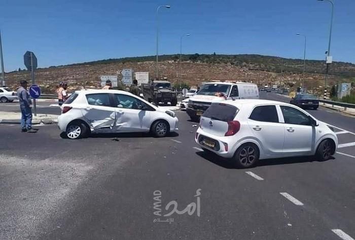 إصابات جراء حادث سير في نابلس