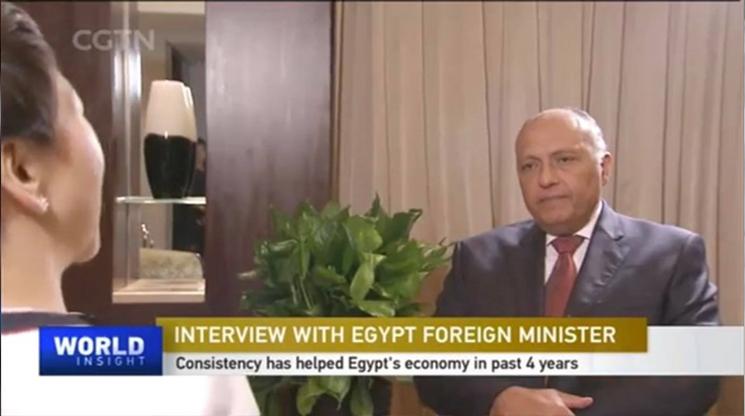 وزير خارجية مصر "شكرى": الإرهاب في سيناء يقتصر على جزء صغير جدًا.. ونضمن أمان السائح بنسبة 100%