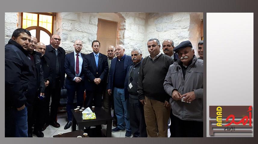 وفد من هيئة العمل الوطني والأهلي المقدسية يلتقي السفير الروسي حيدر اغانين