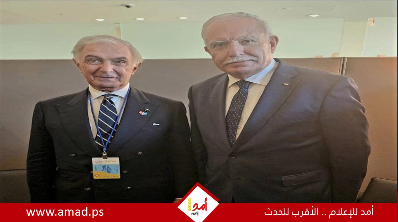 المالكي يلتقي وزير خارجية فرسان مالطا
