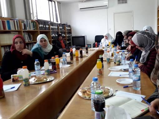 بالتعاون مع تحالف أمل, المركز ينفذ ورشة عمل بعنوان "العدالة والمساواة الجندرية في العمل"