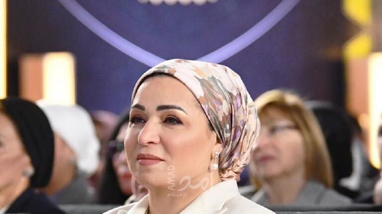 عقيلة السيسي توجه رسالة لمواطناتها على خلفية "كورونا"
