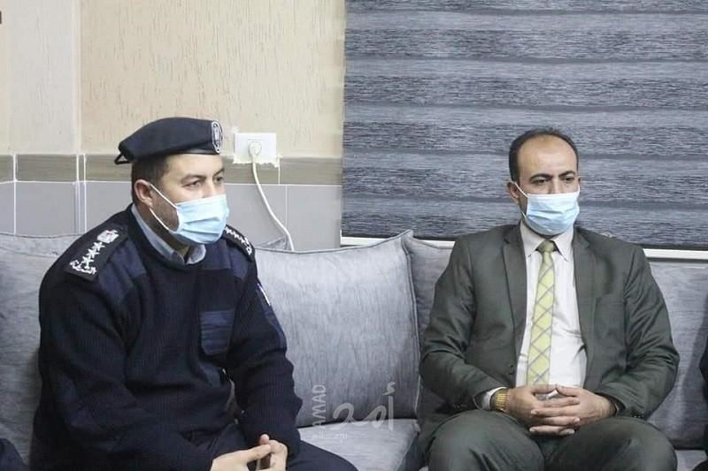 رئيس نيابة وسط قطاع غزة يناقش مع مدير الشرطة تعزيز سيادة القانون ومكافحة الجريمة