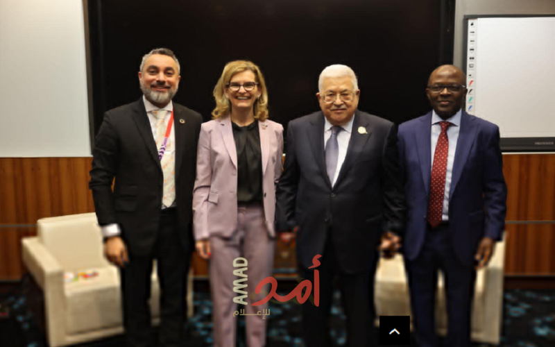 الرئيس عباس يلتقي مدير عام الاتحاد الدولي للاتصالات دورين بوغدان