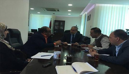 خالد يستقبل د. جعفر جبران رئيس الجالية الفلسطينية في اوديسا الأوكرانية
