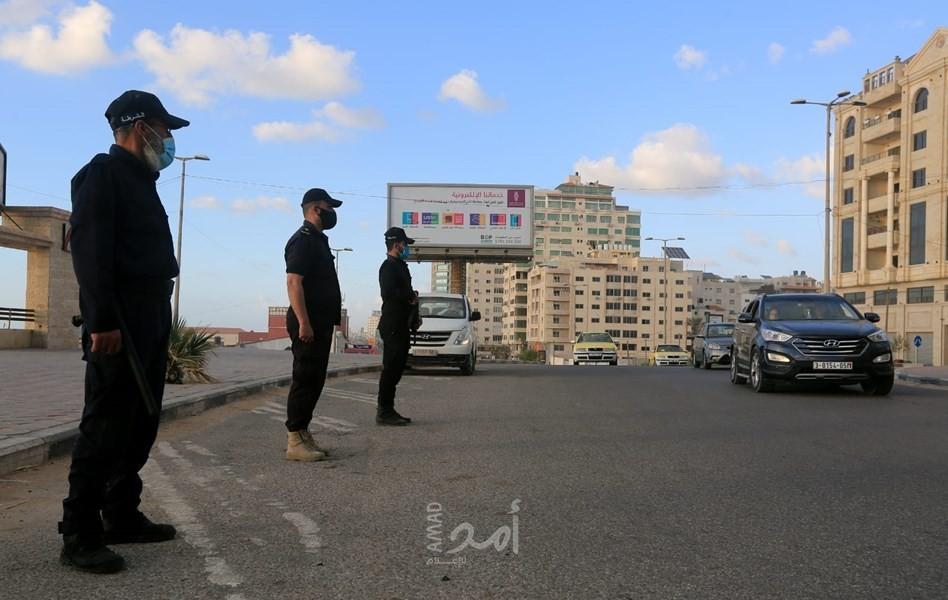 مباحث كورونا تُوقف 69 مواطناً خالفوا قرارات حظر التجوال بمحافظات غزة