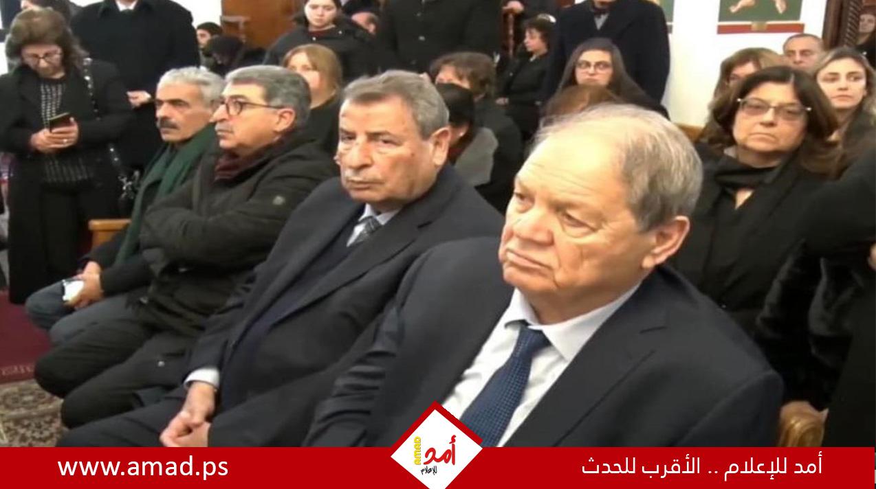 فتوح يشارك في مراسم تشييع المناضل الأب قسطنطين قرمش