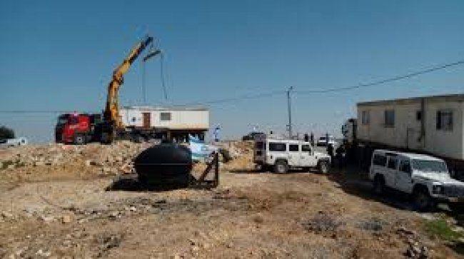 سلطات  الاحتلال تنصب "كرفانات" جنوب بيت لحم
