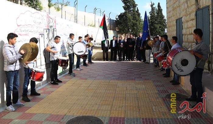 التربية تحتفي بوضع حجر الأساس لمدرسةٍ في نور شمس وافتتاح مبنى الهندسة بخضوري